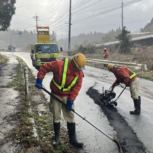 松川の災害復旧状況