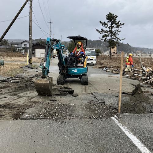 松川の災害復旧状況